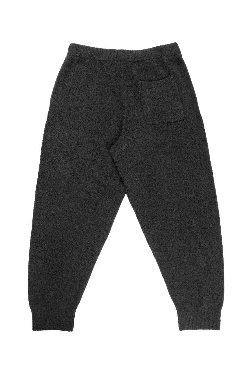 MASTERMIND WORLD LOUNGE LONG PANTS / SOFTLY BOA FLEECE (BLACK x WHITE) - Image 2
