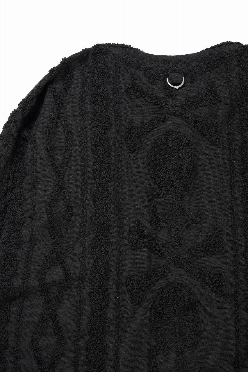 MASTERMIND WORLD OG ARAN CARDIGAN (BLACK) - Image 13
