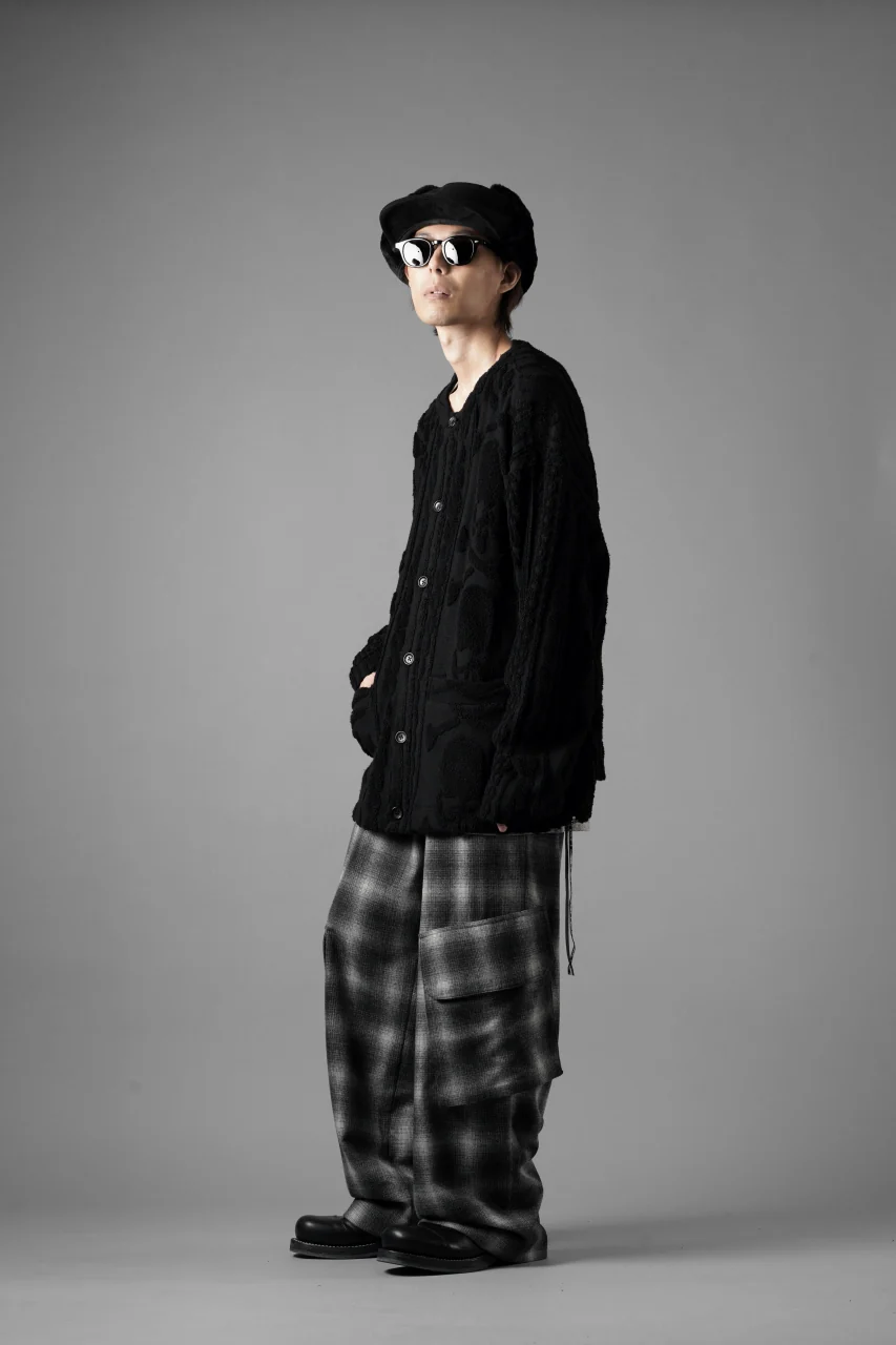 MASTERMIND WORLD OG ARAN CARDIGAN (BLACK) - Image 19