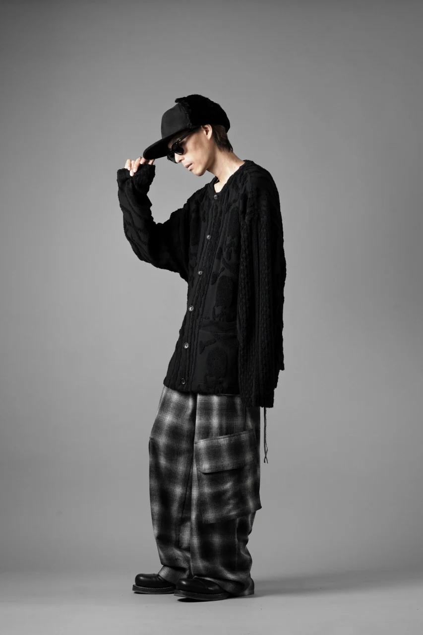 MASTERMIND WORLD OG ARAN CARDIGAN (BLACK) - Image 20