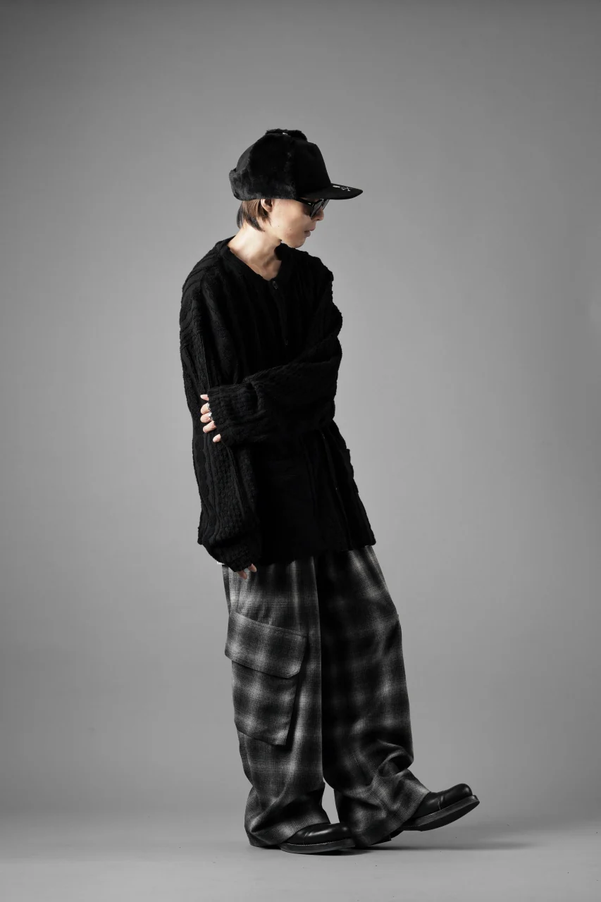 MASTERMIND WORLD OG ARAN CARDIGAN (BLACK) - Image 21