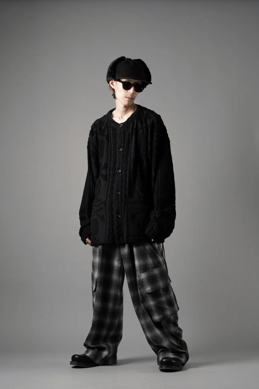 MASTERMIND WORLD OG ARAN CARDIGAN (BLACK) - Image 25
