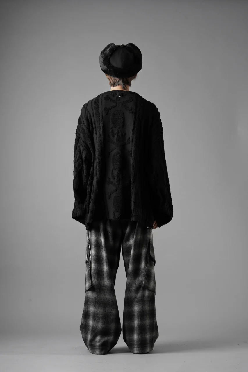 MASTERMIND WORLD OG ARAN CARDIGAN (BLACK) - Image 27
