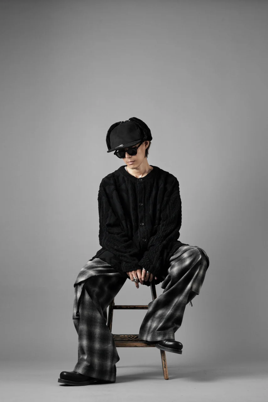MASTERMIND WORLD OG ARAN CARDIGAN (BLACK) - Image 29