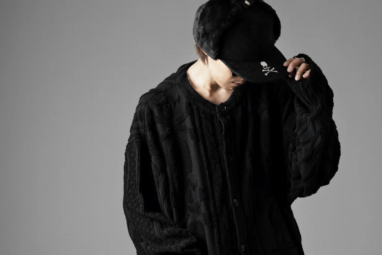 MASTERMIND WORLD OG ARAN CARDIGAN (BLACK) - Image 33