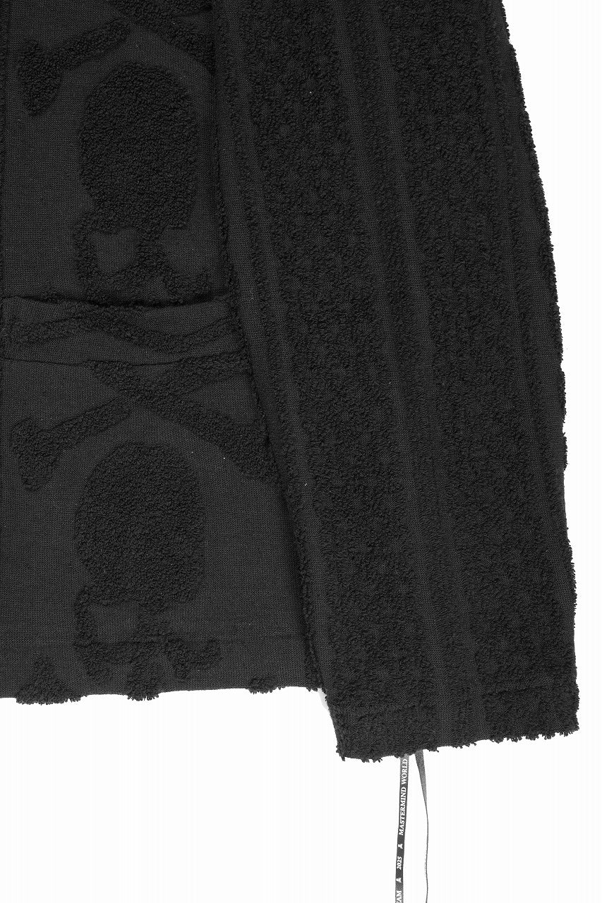 MASTERMIND WORLD OG ARAN CARDIGAN (BLACK) - Image 4