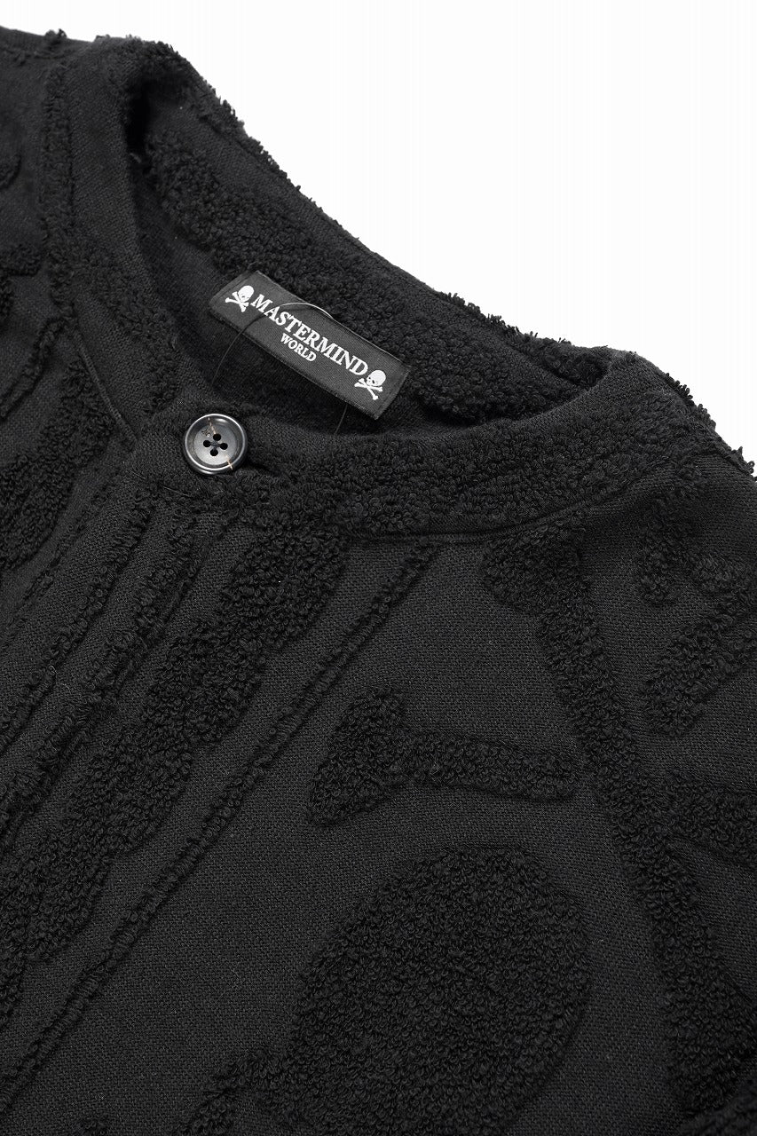 MASTERMIND WORLD OG ARAN CARDIGAN (BLACK) - Image 6