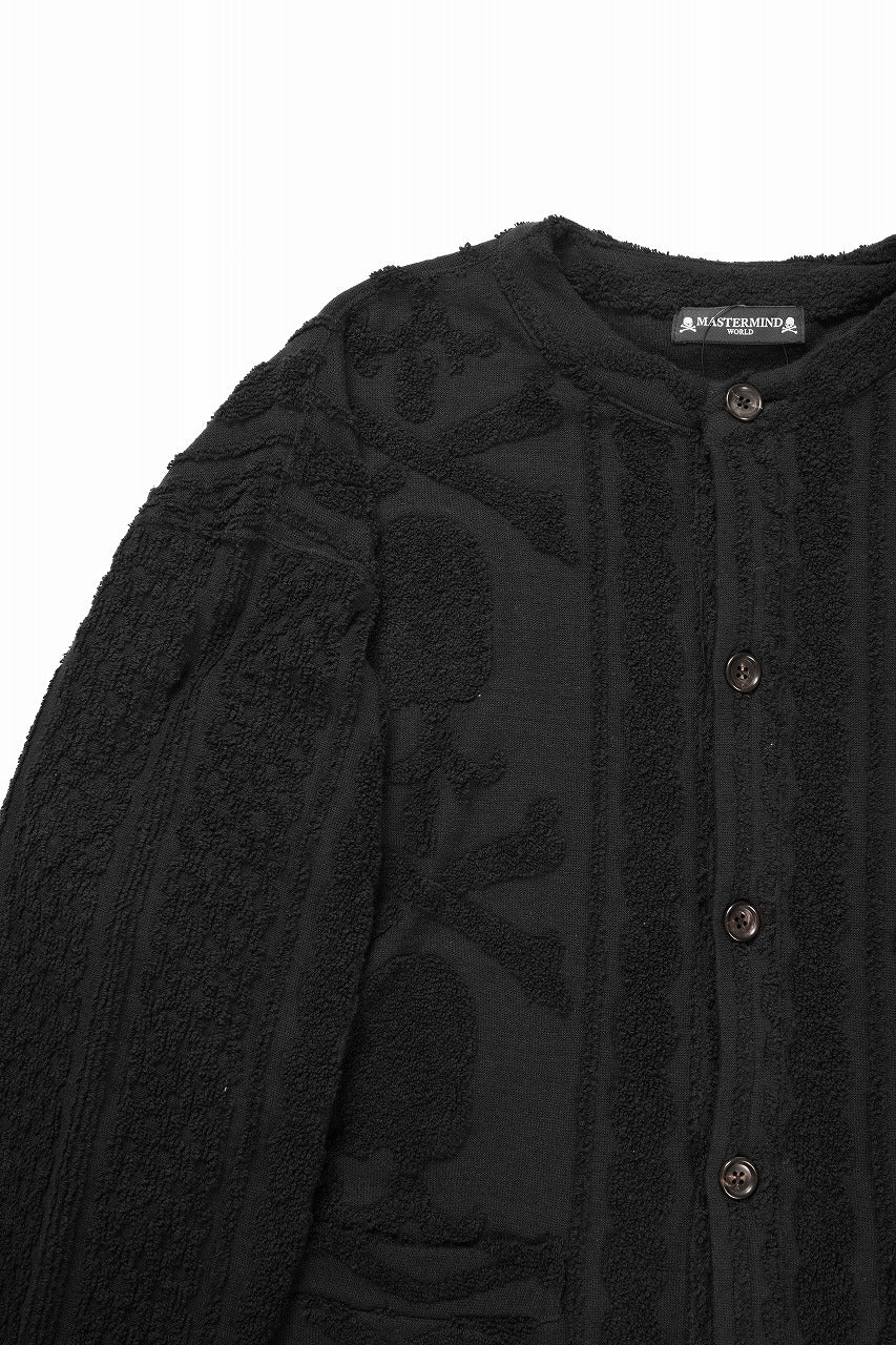 MASTERMIND WORLD OG ARAN CARDIGAN (BLACK) - Image 8