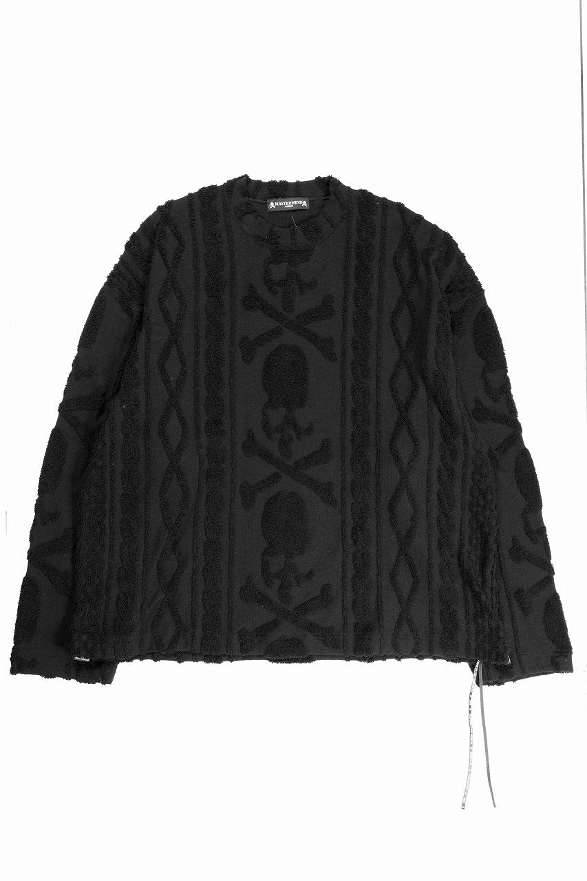 MASTERMIND WORLD OG ARAN SWEAT SHIRT (BLACK) - Image 3