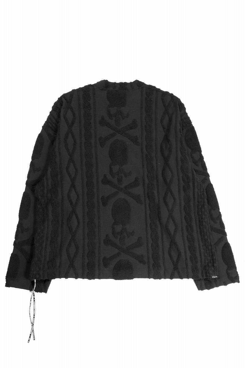 MASTERMIND WORLD OG ARAN SWEAT SHIRT (BLACK) - Image 4