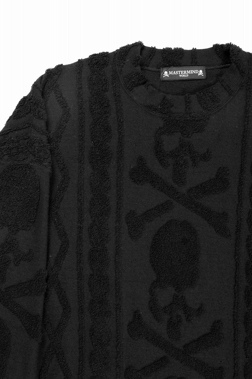 MASTERMIND WORLD OG ARAN SWEAT SHIRT (BLACK) - Image 9