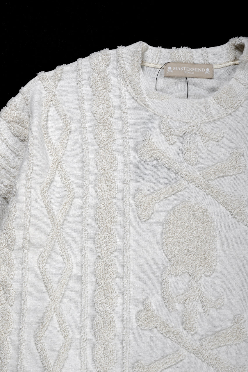 MASTERMIND WORLD OG ARAN SWEAT SHIRT (IVORY) - Image 14