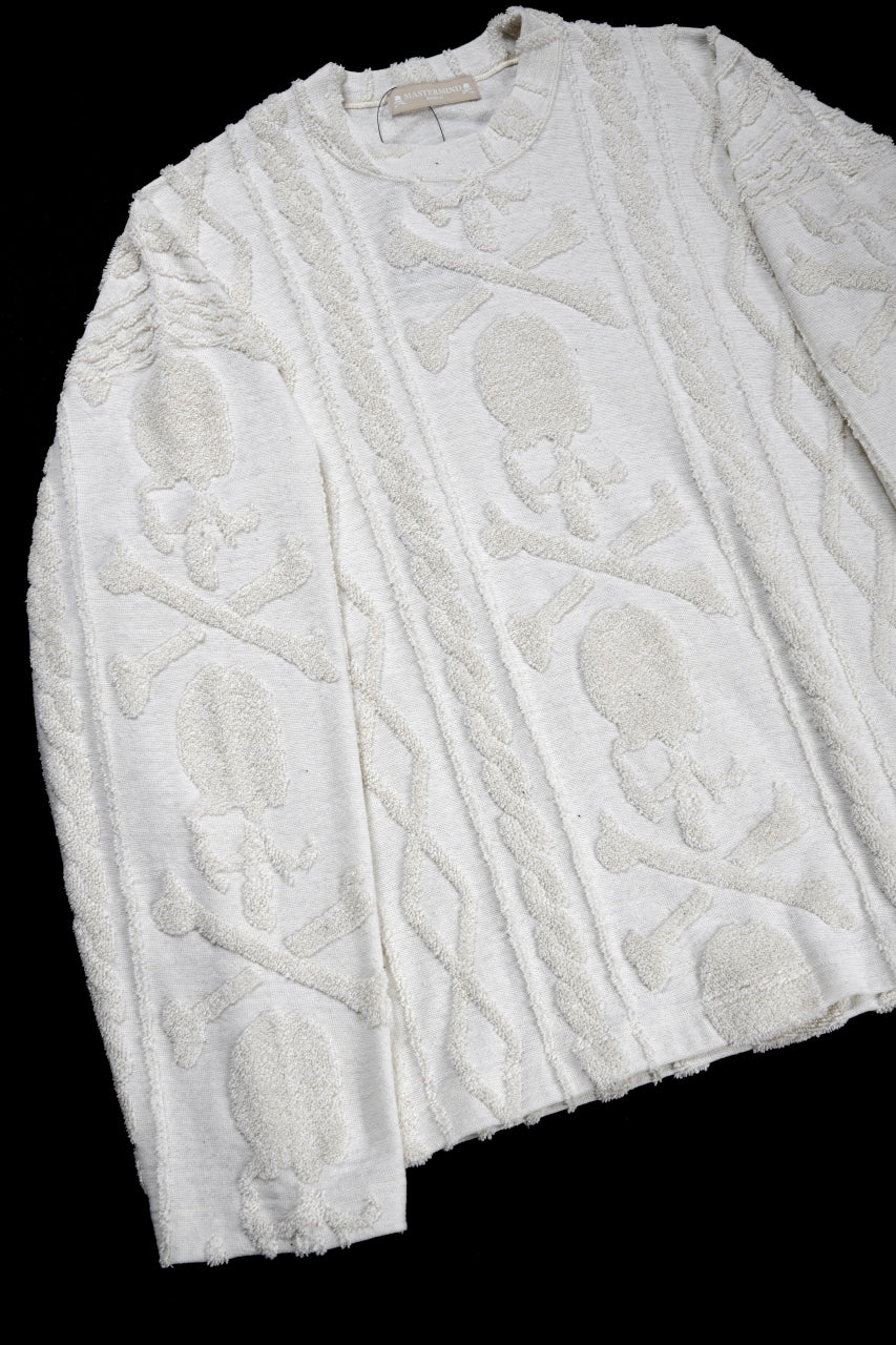 MASTERMIND WORLD OG ARAN SWEAT SHIRT (IVORY) - Image 15
