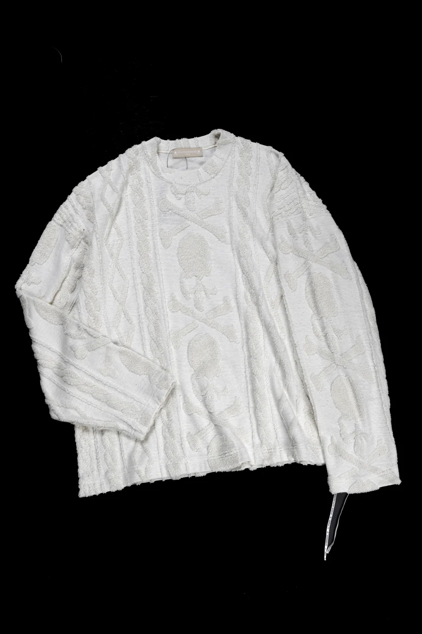 MASTERMIND WORLD OG ARAN SWEAT SHIRT (IVORY) - Image 2