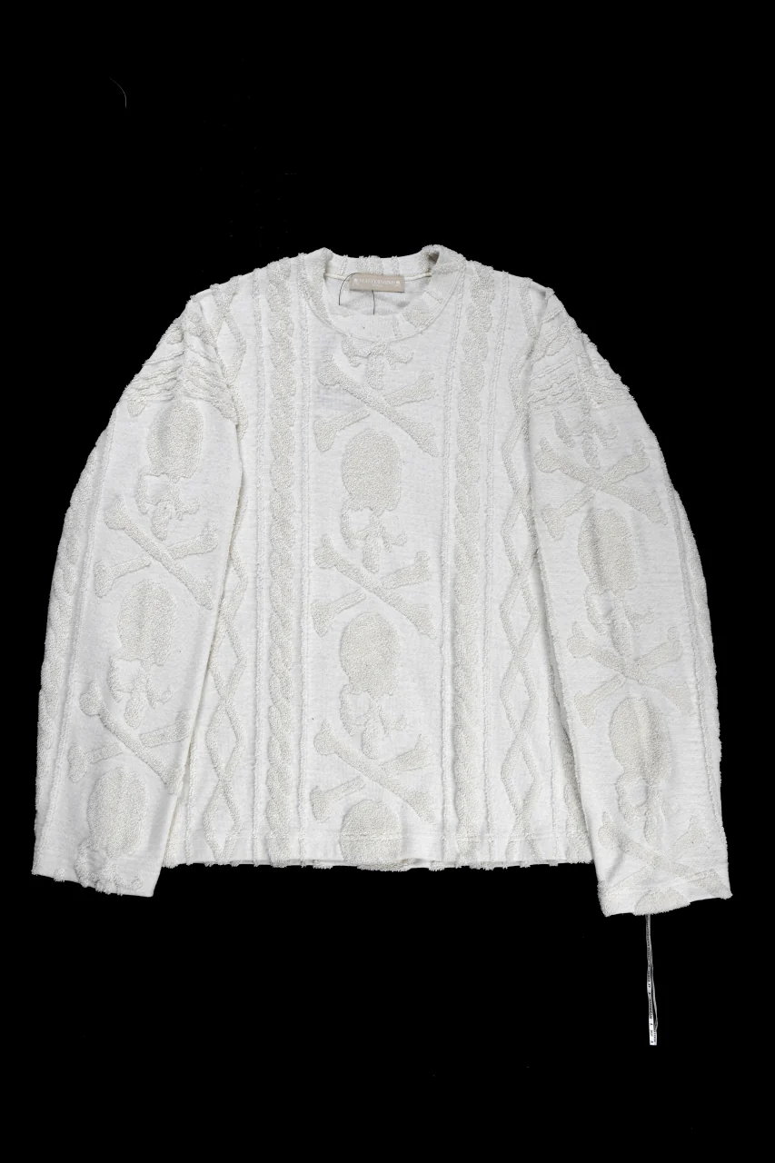 MASTERMIND WORLD OG ARAN SWEAT SHIRT (IVORY) - Image 3