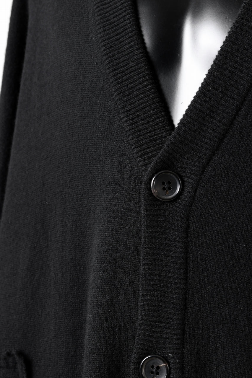 MASTERMIND WORLD PATCHWORK CARDIGAN / CASHMERE KNIT (BLACK) - Image 11