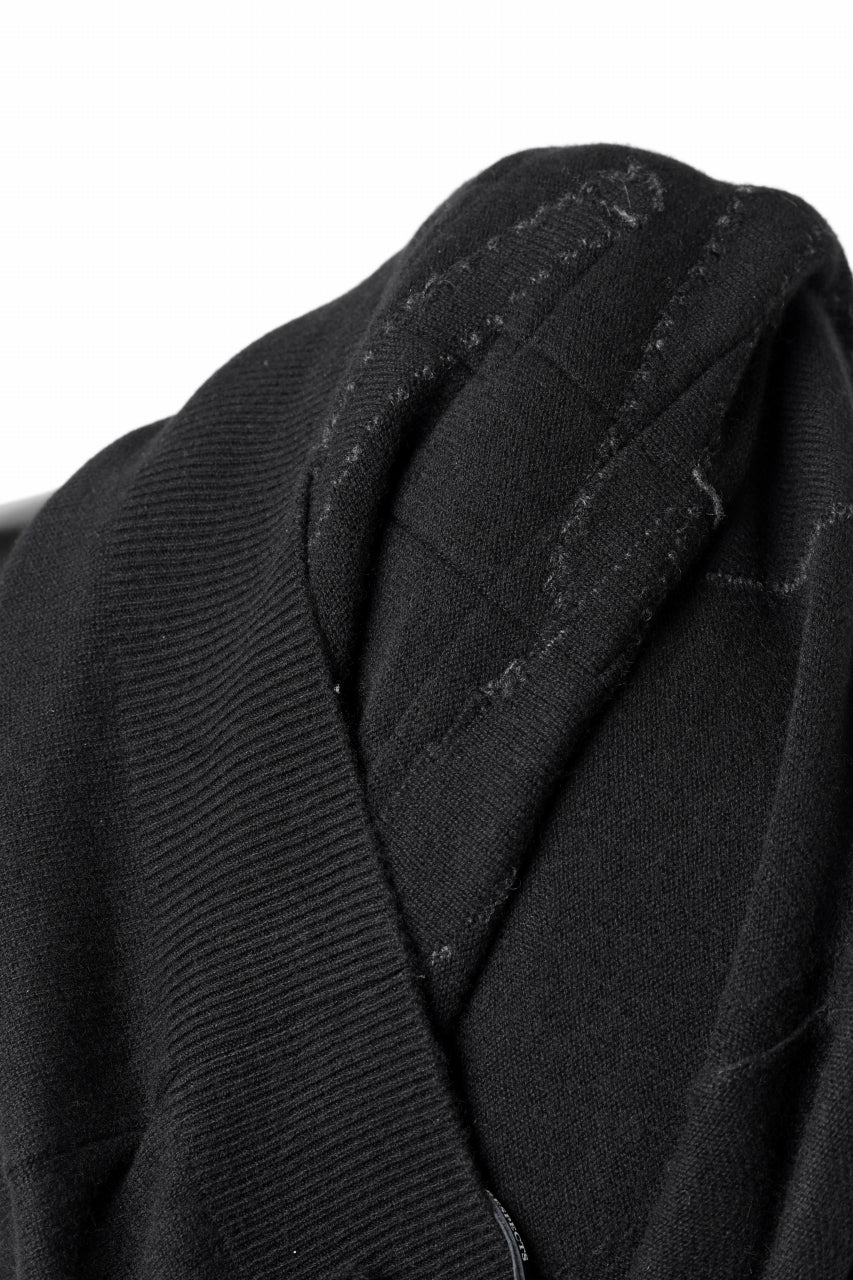 MASTERMIND WORLD PATCHWORK CARDIGAN / CASHMERE KNIT (BLACK) - Image 20