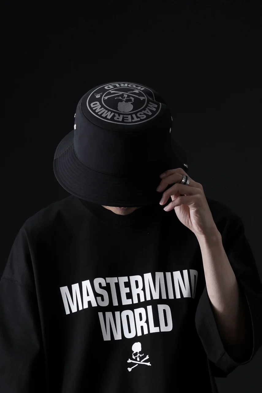 mastermind WORLD REFLECTIVE SKULL BUCKET HAT (BLACK) - Image 18