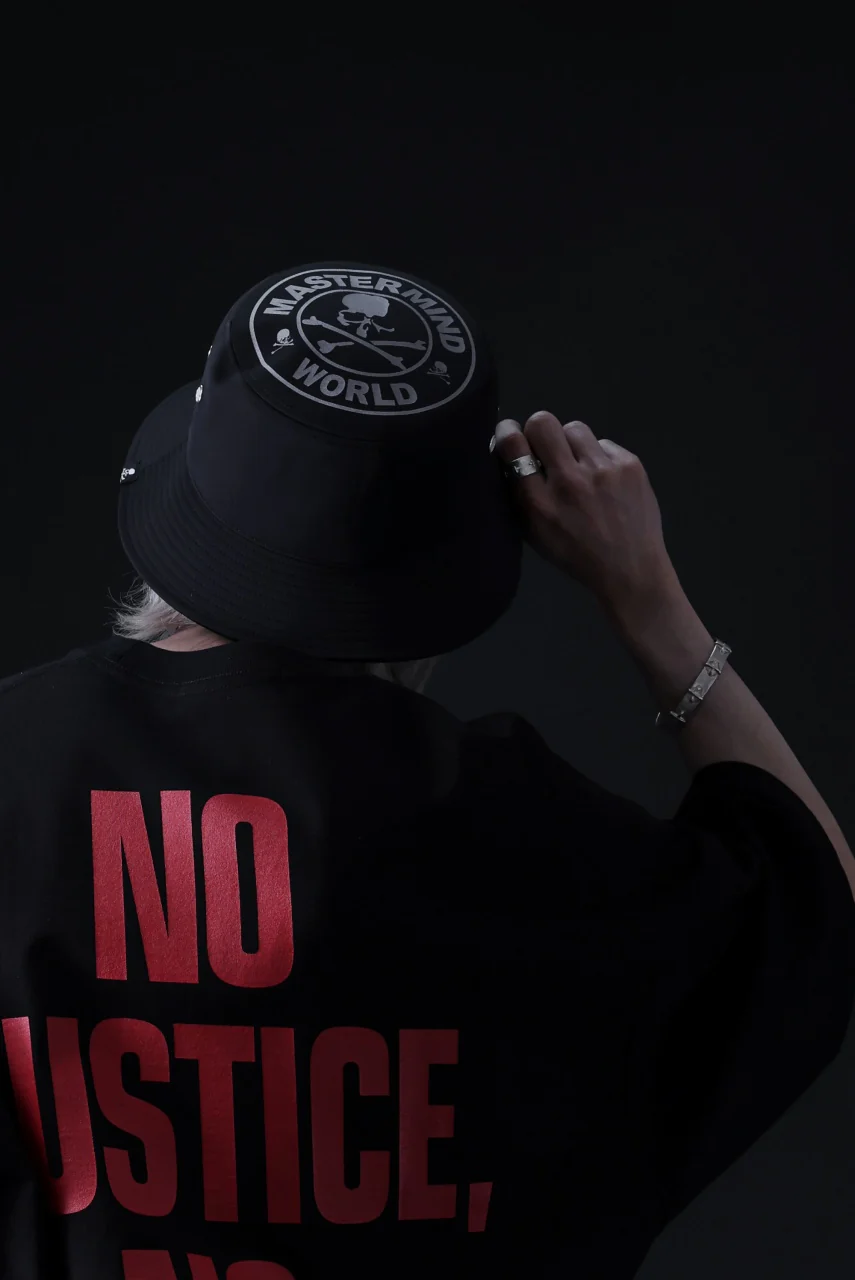 mastermind WORLD REFLECTIVE SKULL BUCKET HAT (BLACK) - Image 19