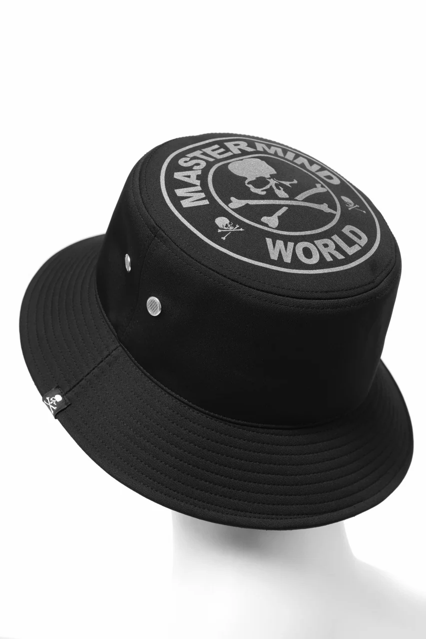 mastermind WORLD REFLECTIVE SKULL BUCKET HAT (BLACK) - Image 2
