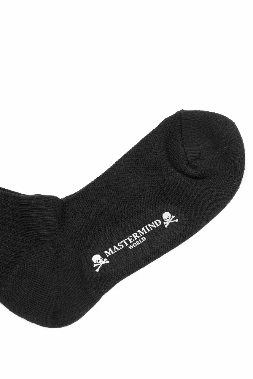 MASTERMIND WORLD REGULAR SOCKS / SKULL LOGO (BLACK) - Image 6