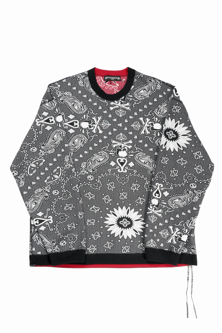 MASTERMIND WORLD REVERSIBLE LS TEE (BLACK x RED)