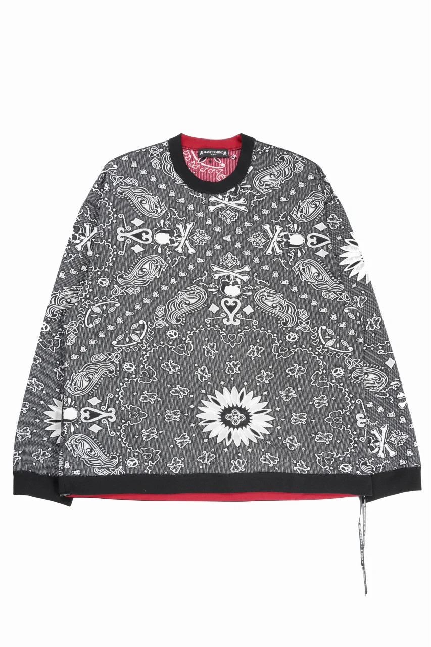 MASTERMIND WORLD REVERSIBLE LS TEE (BLACK x RED) - Image 5
