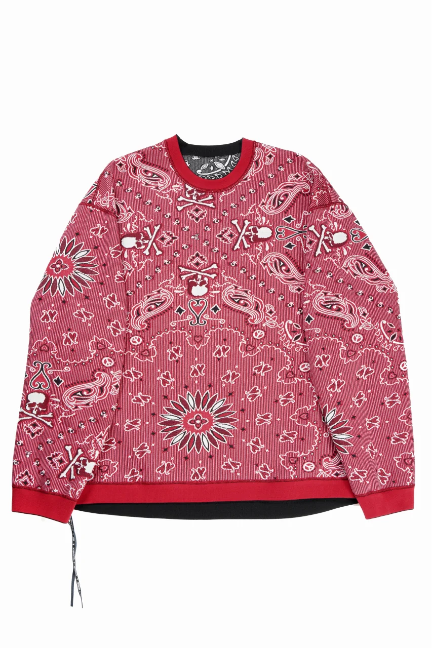 MASTERMIND WORLD REVERSIBLE LS TEE (BLACK x RED) - Image 6