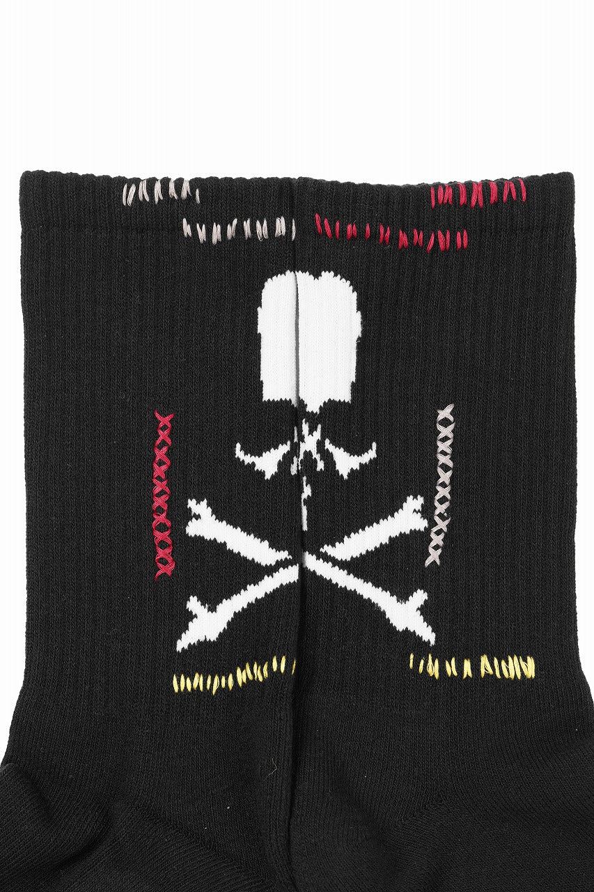 MASTERMIND WORLD STITCH CREW SOCKS (BLACK) - Image 5