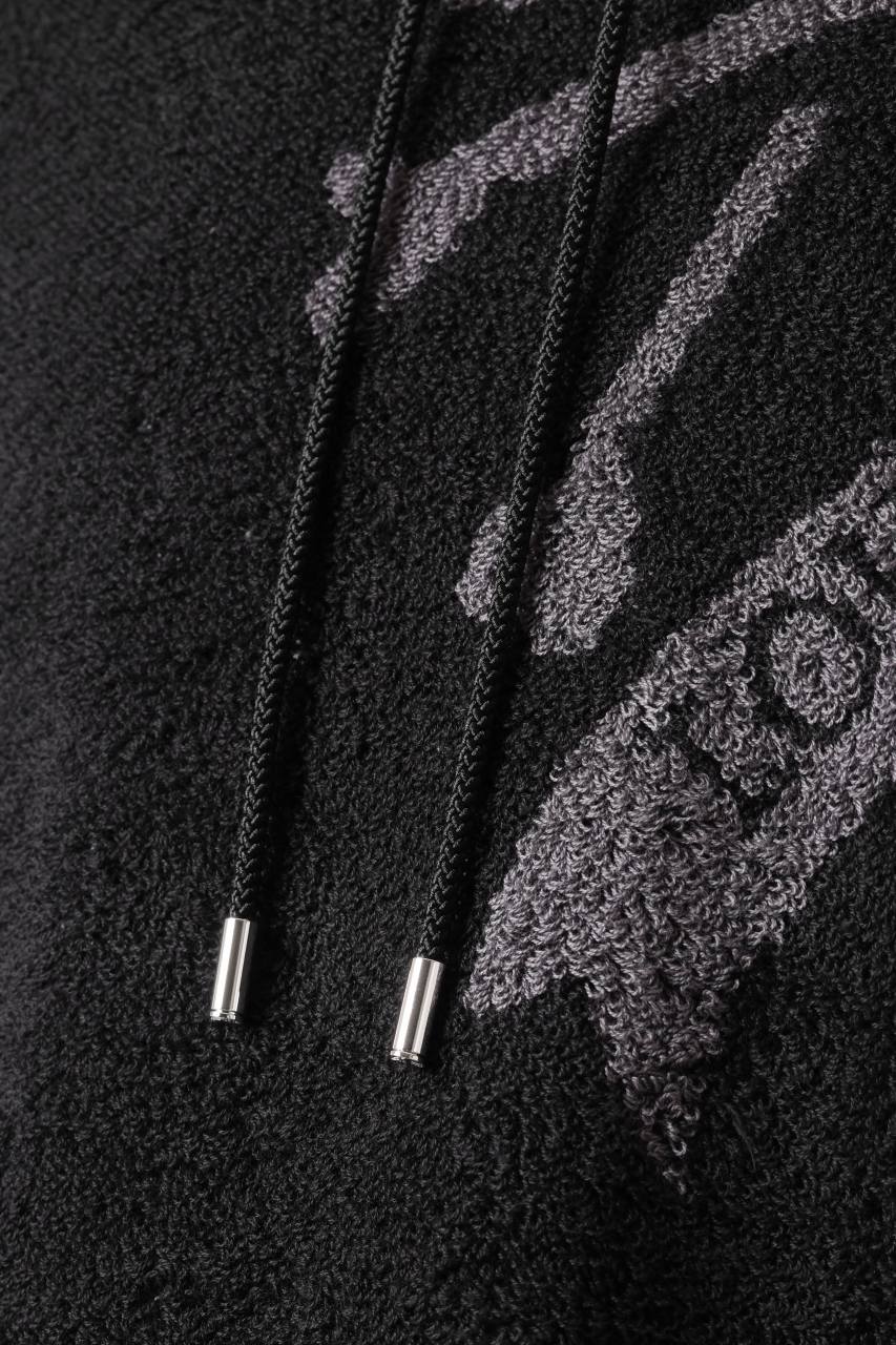 MASTERMIND WORLD TERRY CLOTH HOODIE / REGULAR FIT (BLACK x CHARCOAL) - Image 13