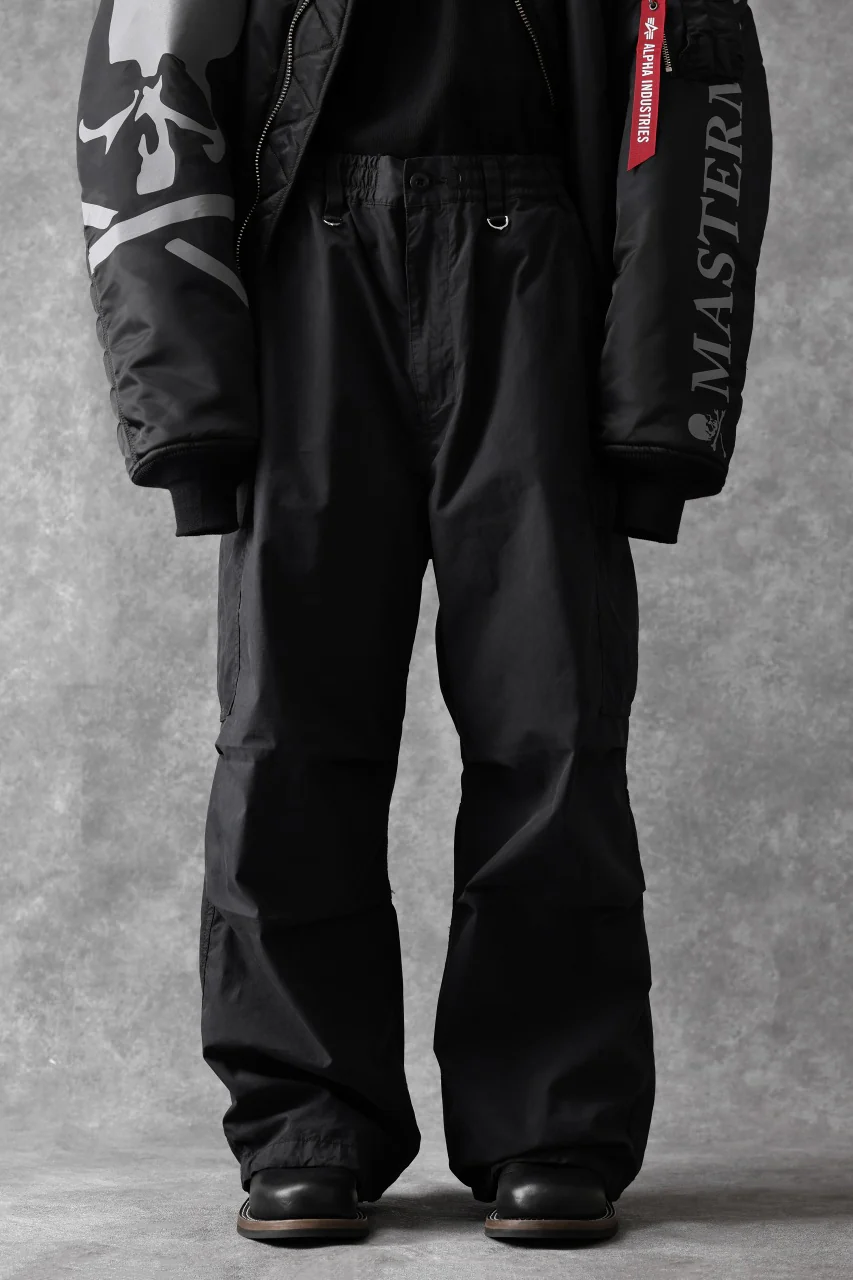 mastermind WORLD x ALPHA INDUSTRIES CARGO PANTS (BLACK) - Image 20