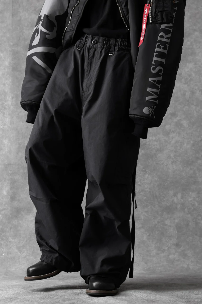 mastermind WORLD x ALPHA INDUSTRIES CARGO PANTS (BLACK) - Image 23