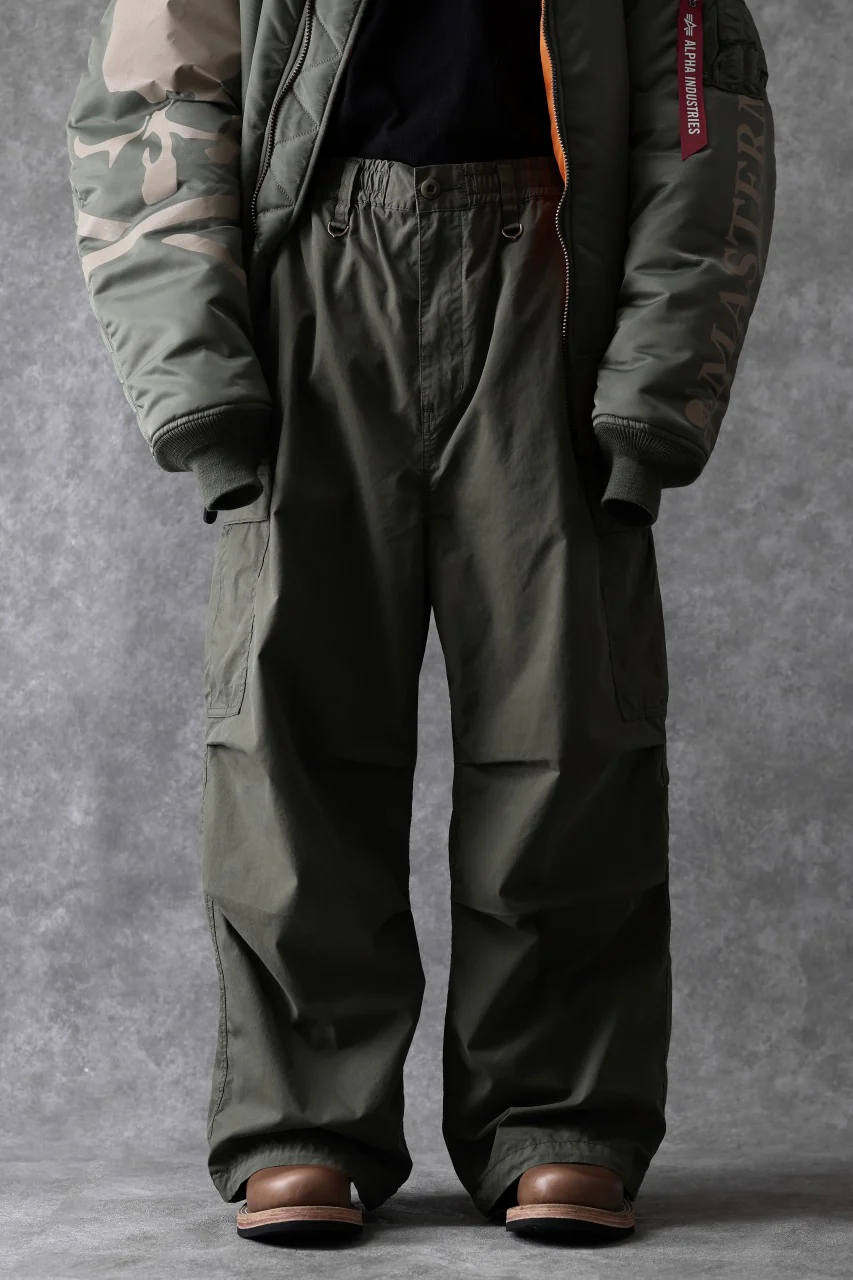 mastermind WORLD x ALPHA INDUSTRIES CARGO PANTS (OLIVE) - Image 13