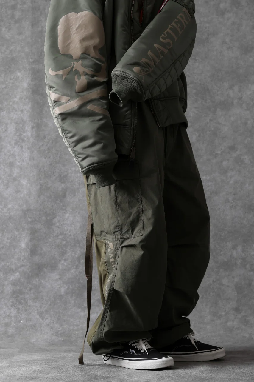 mastermind WORLD x ALPHA INDUSTRIES CARGO PANTS (OLIVE) - Image 23