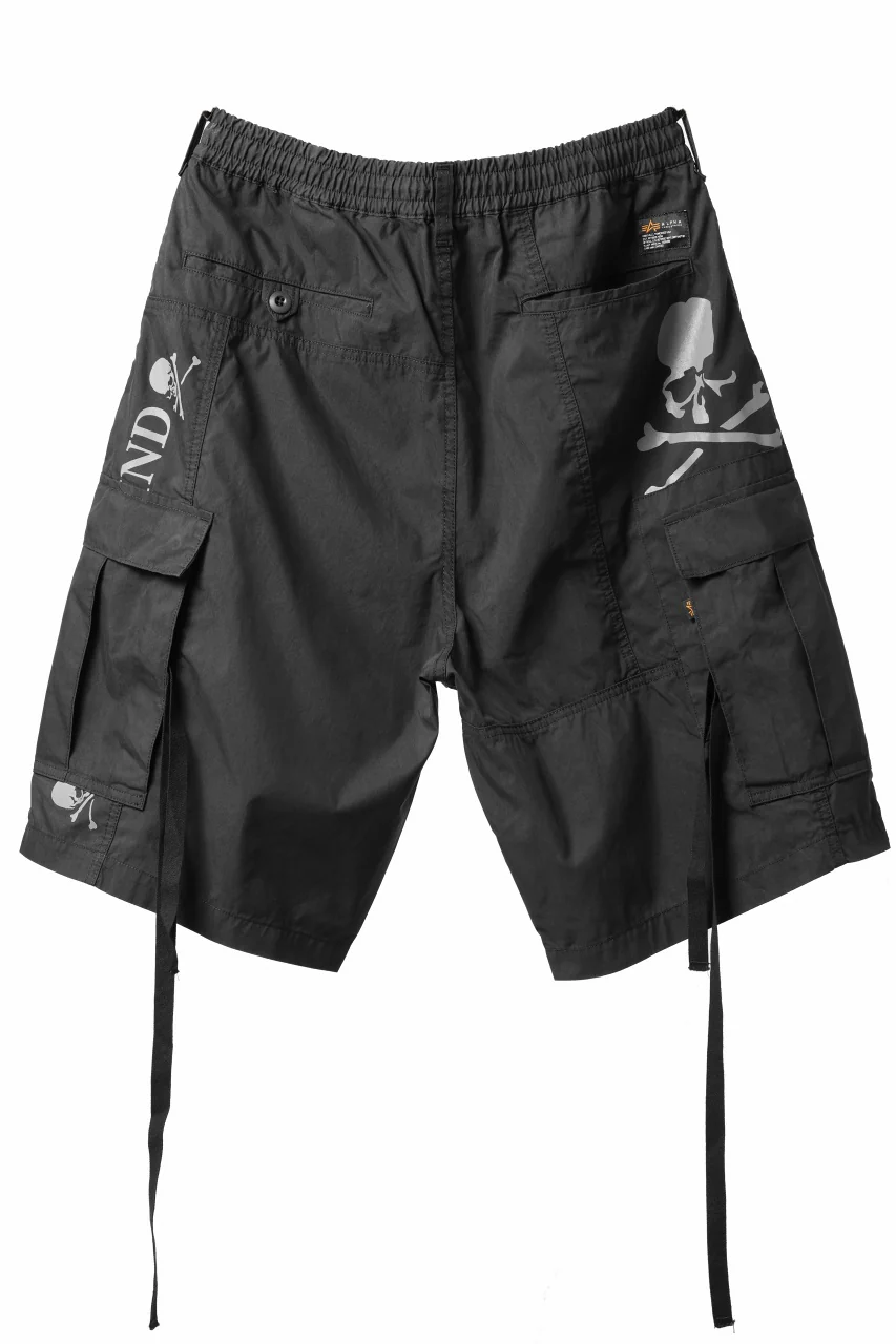 mastermind WORLD x ALPHA INDUSTRIES CARGO SHORTS (BLACK)