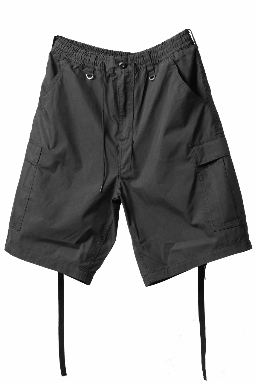 mastermind WORLD x ALPHA INDUSTRIES CARGO SHORTS (BLACK) - Image 3