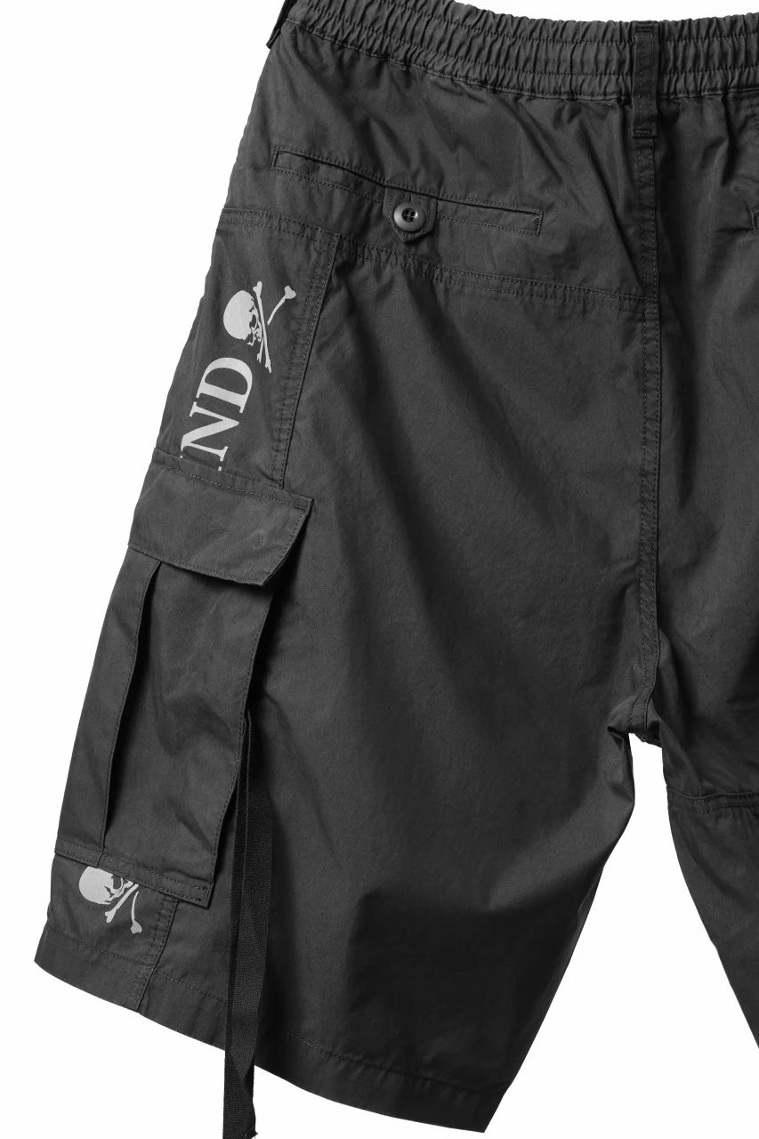 mastermind WORLD x ALPHA INDUSTRIES CARGO SHORTS (BLACK) - Image 8