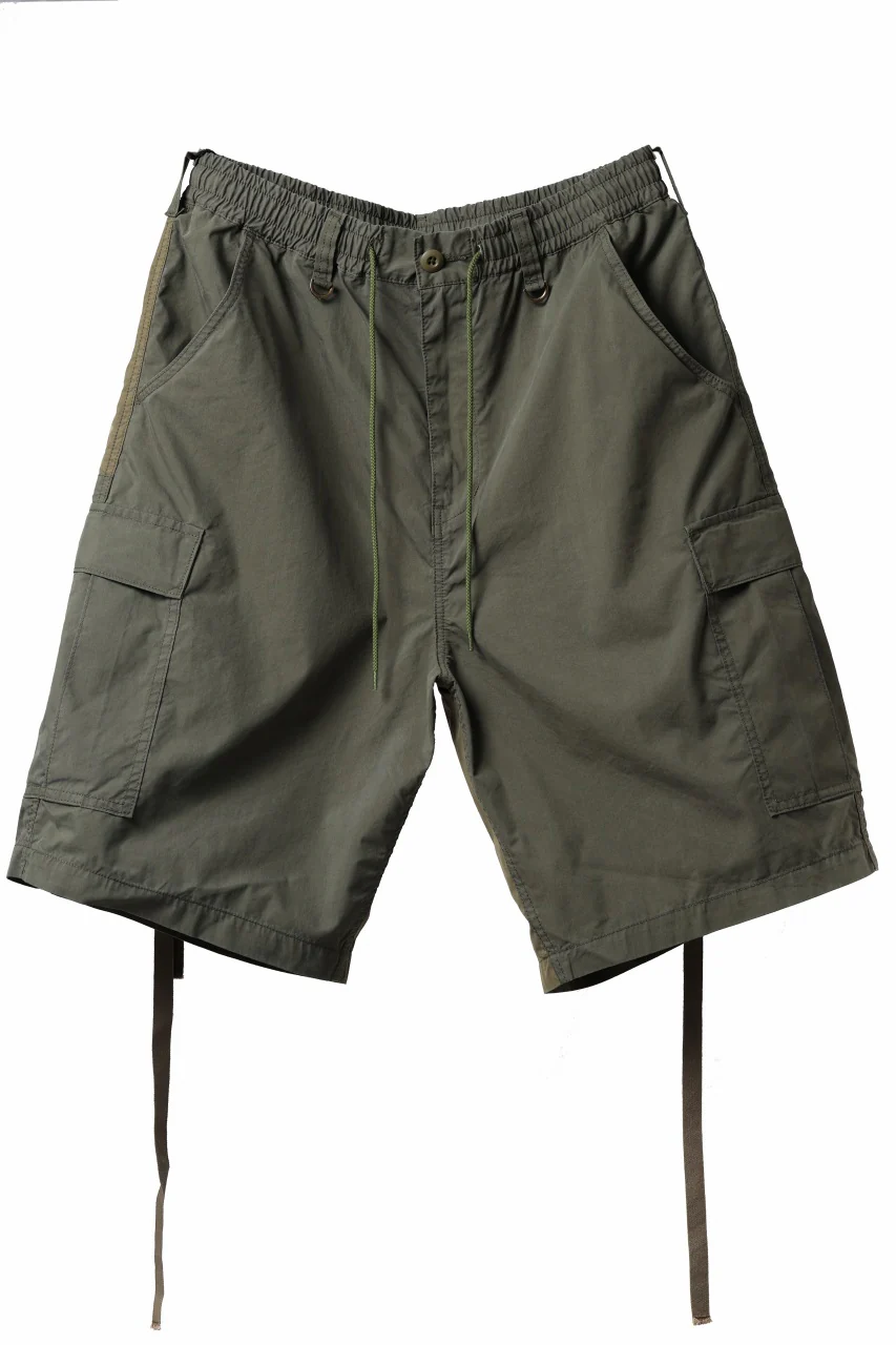 mastermind WORLD x ALPHA INDUSTRIES CARGO SHORTS (OLIVE) - Image 2
