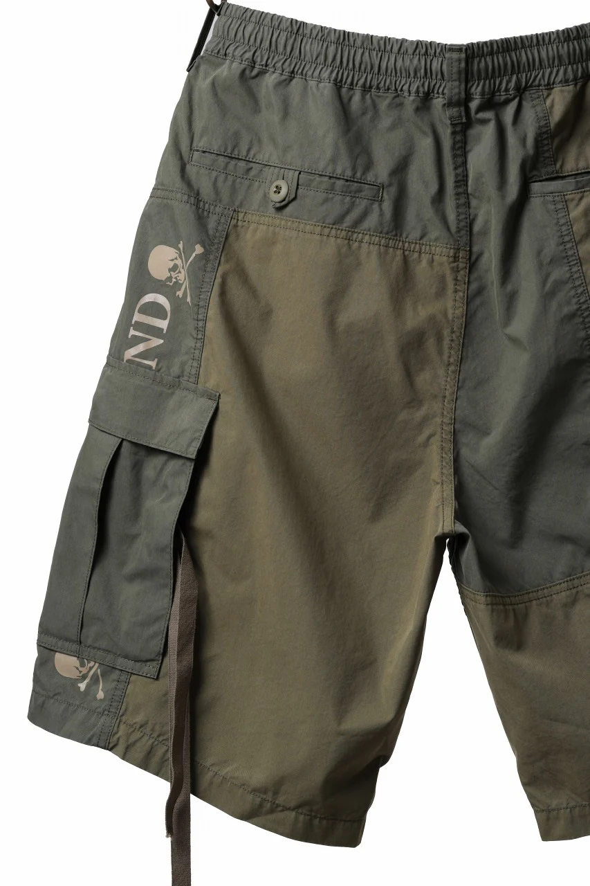 mastermind WORLD x ALPHA INDUSTRIES CARGO SHORTS (OLIVE) - Image 8