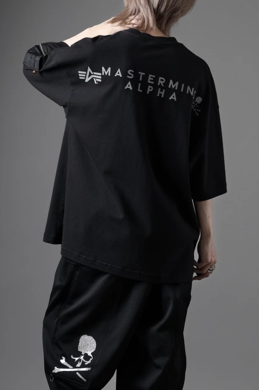 MASTERMIND WORLD x ALPHA INDUSTRIES CIGER POCKET OVERSIZED T-SHIRT (BLACK) - Image 4