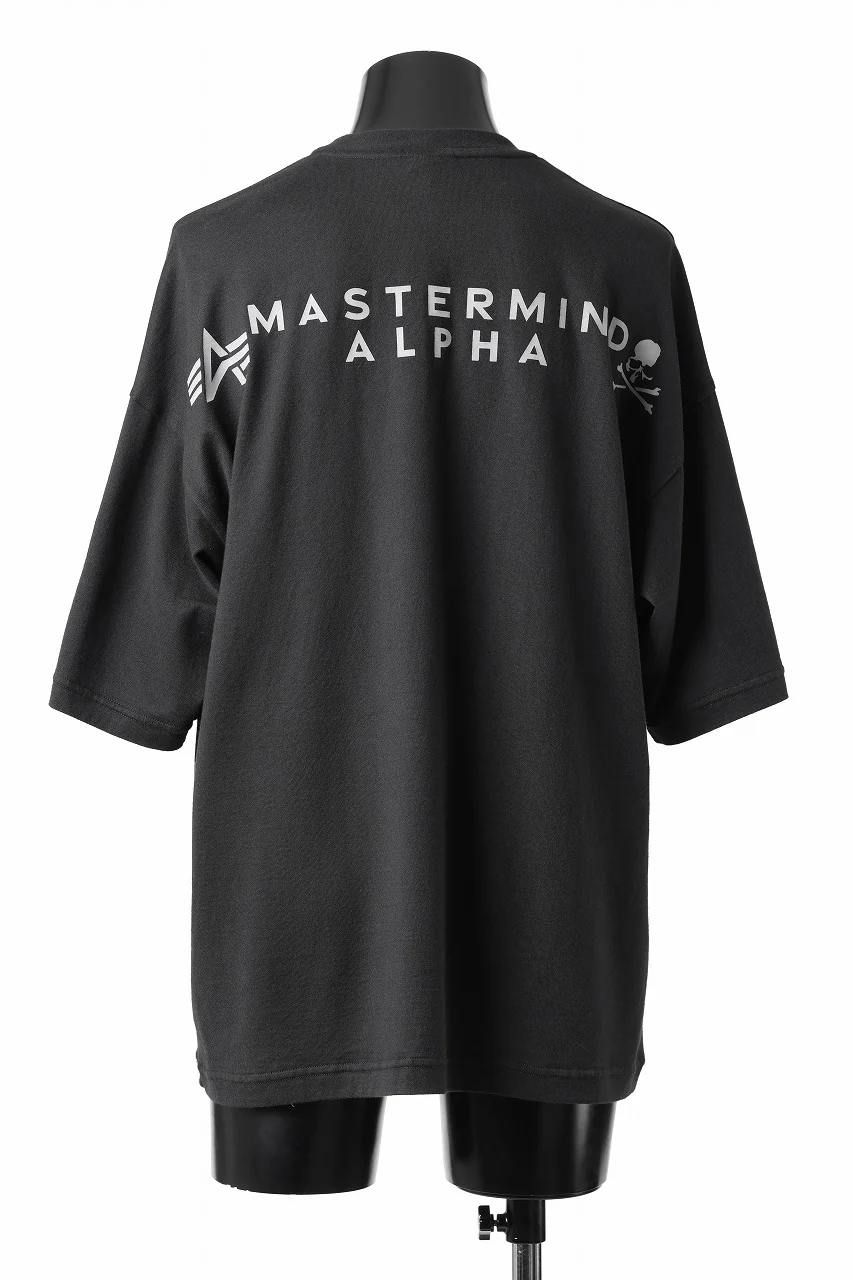 MASTERMIND WORLD x ALPHA INDUSTRIES CIGER POCKET OVERSIZED T-SHIRT (BLACK) - Image 7