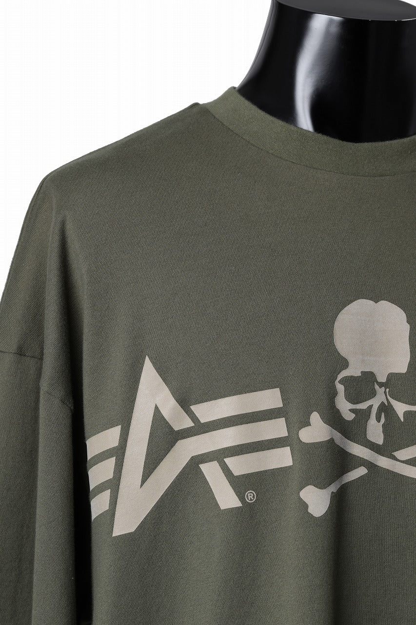 MASTERMIND WORLD x ALPHA INDUSTRIES CIGER POCKET OVERSIZED T-SHIRT (OLIVE) - Image 13