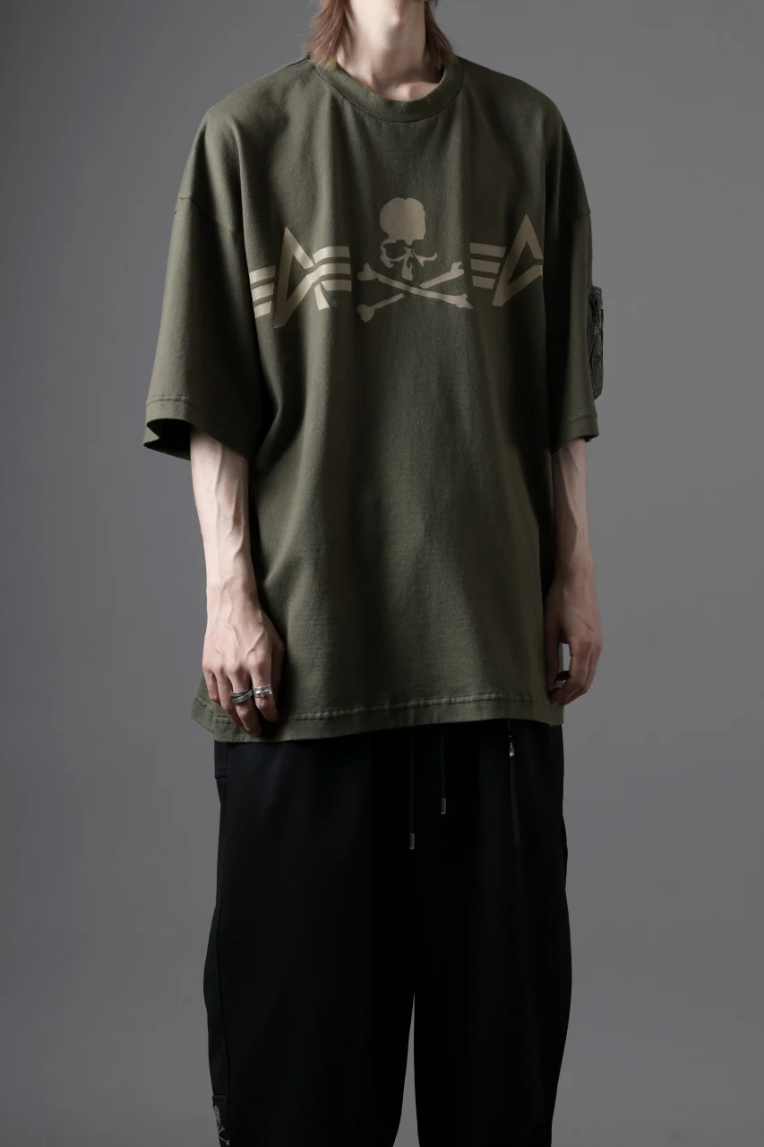 MASTERMIND WORLD x ALPHA INDUSTRIES CIGER POCKET OVERSIZED T-SHIRT (OLIVE) - Image 22