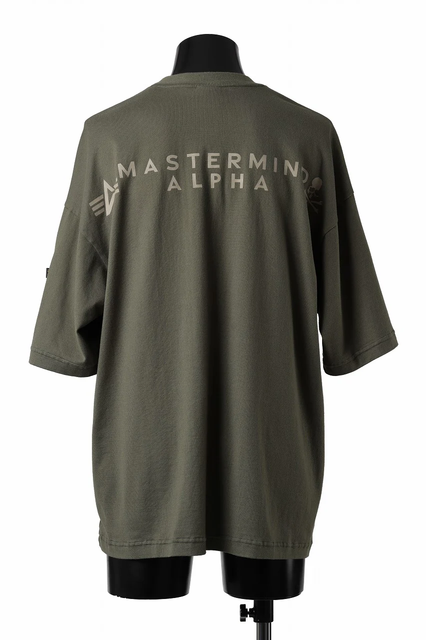 MASTERMIND WORLD x ALPHA INDUSTRIES CIGER POCKET OVERSIZED T-SHIRT (OLIVE) - Image 8
