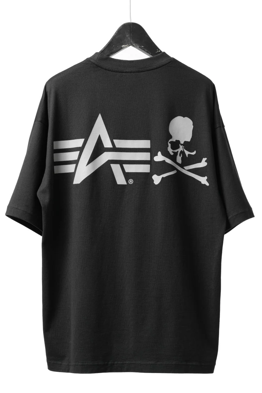 mastermind WORLD x ALPHA INDUSTRIES CIGER POCKET TEE (BLACK) - Image 3