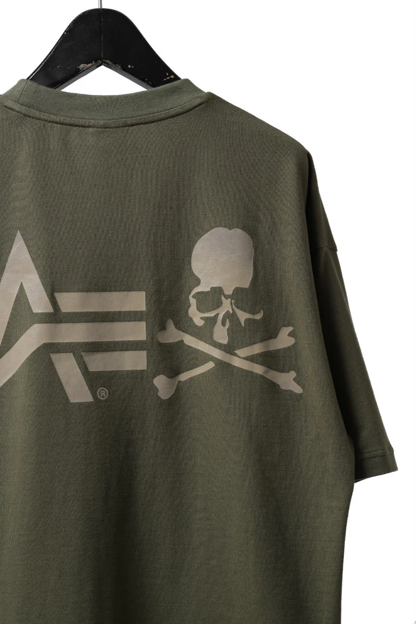 mastermind WORLD x ALPHA INDUSTRIES CIGER POCKET TEE (OLIVE) - Image 10