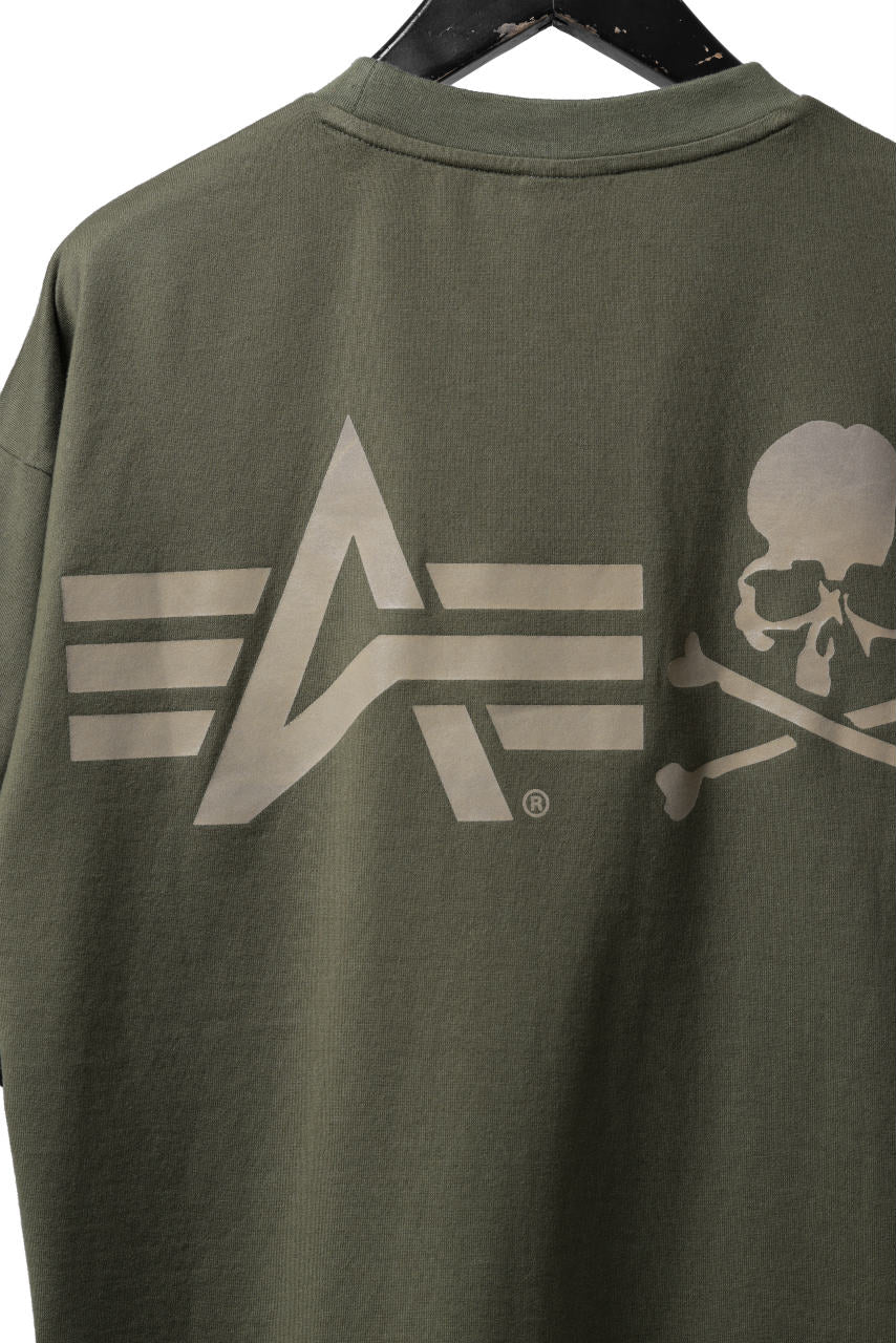 mastermind WORLD x ALPHA INDUSTRIES CIGER POCKET TEE (OLIVE) - Image 9