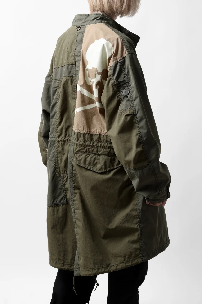 mastermind WORLD x ALPHA INDUSTRIES M-65 FISHTAIL COAT - CRAZY PANELED (OLIVE) - Image 13