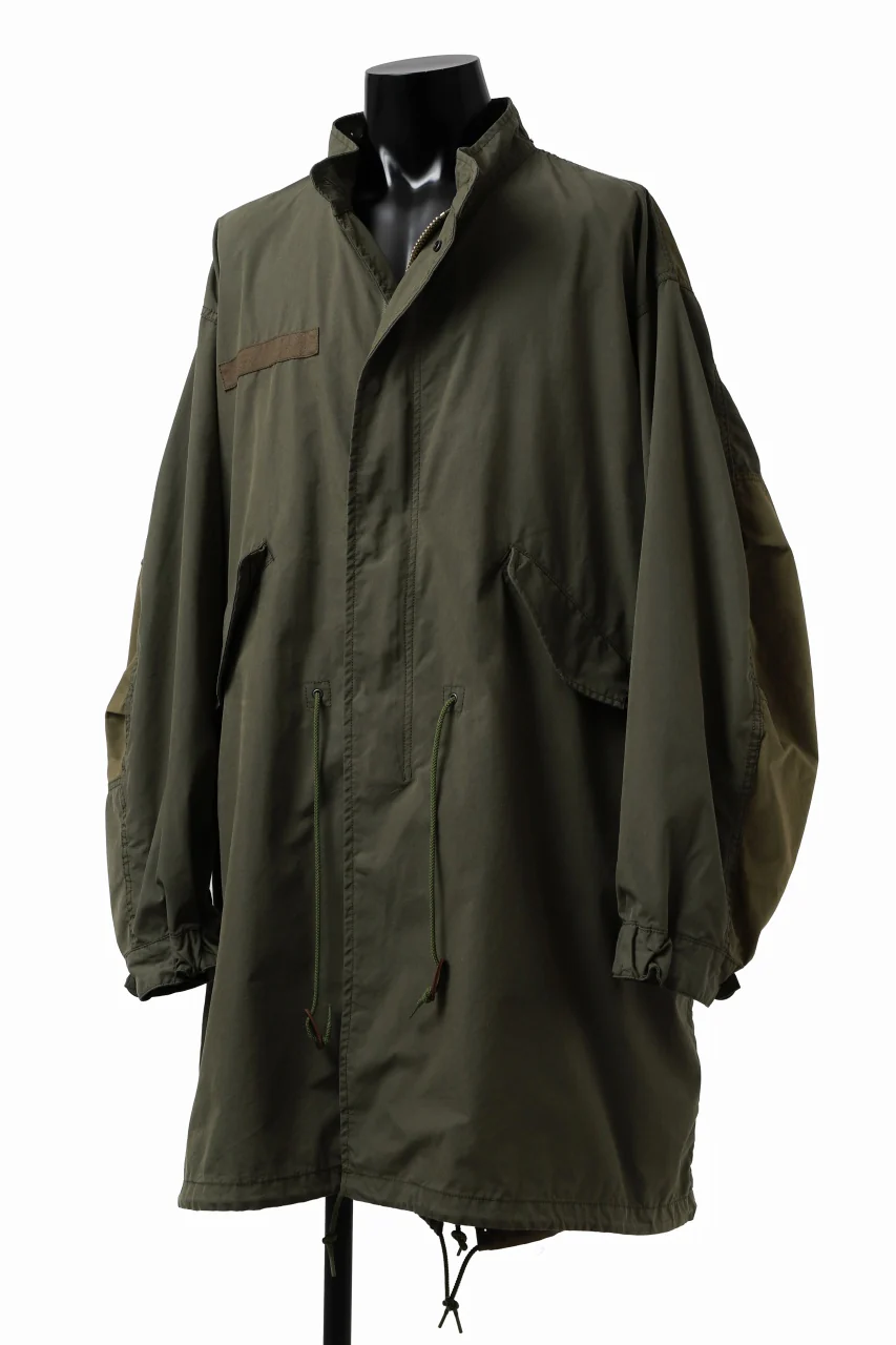 mastermind WORLD x ALPHA INDUSTRIES M-65 FISHTAIL COAT - CRAZY PANELED (OLIVE) - Image 17