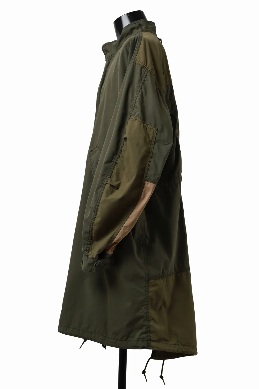 mastermind WORLD x ALPHA INDUSTRIES M-65 FISHTAIL COAT - CRAZY PANELED (OLIVE) - Image 18